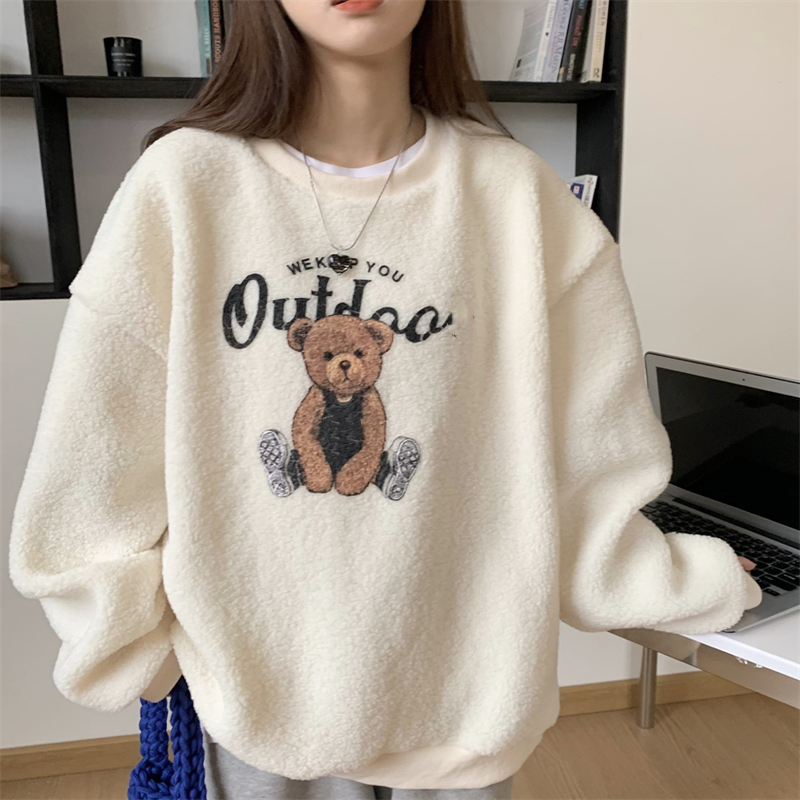 Winter Clothing Affordable - Недорогая теплая толстовка из овечьей шерсти,
