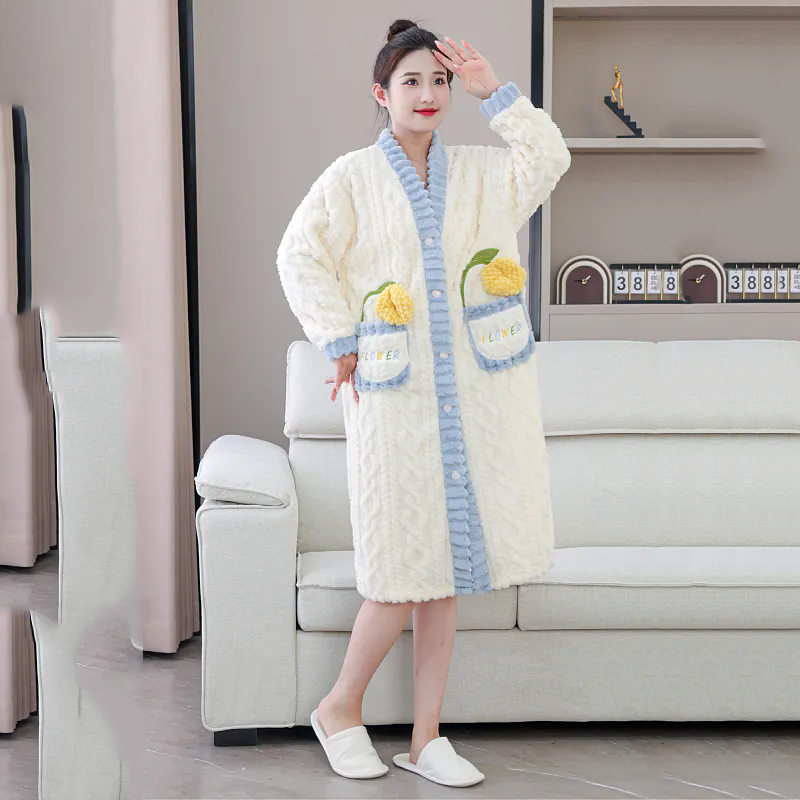 Winter Clothing Affordable - Ночная рубашка, зимняя женская одежда, утолщенная