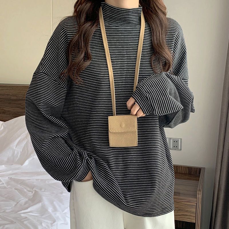 Winter Clothing Affordable - Осень-зима, модная футболка с высоким воротником,