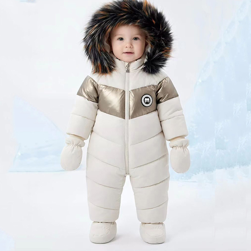 Winter Clothing Baby Boy - Зимний комбинезон для новорожденных с перчатками,